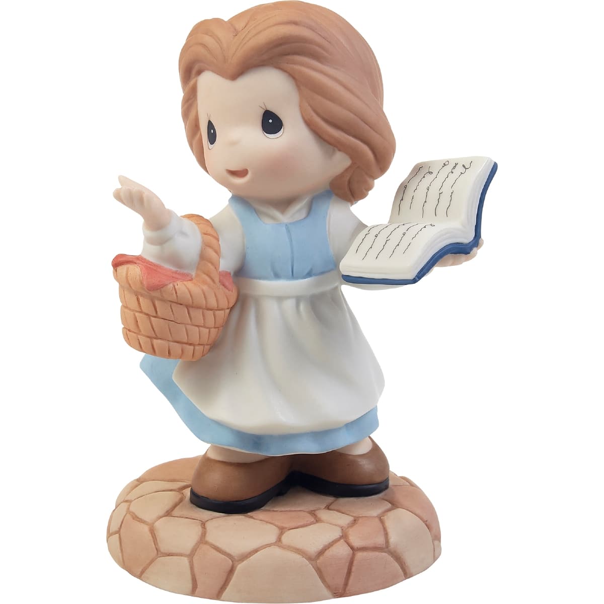 Precious Moments Disney&#xAE; Beauty &#x26; The Beast Dream Of Adventure Belle Bisque Porcelain Figurine